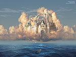  surrealism, Castle in the Sky or Clouds of Shattered Dreams