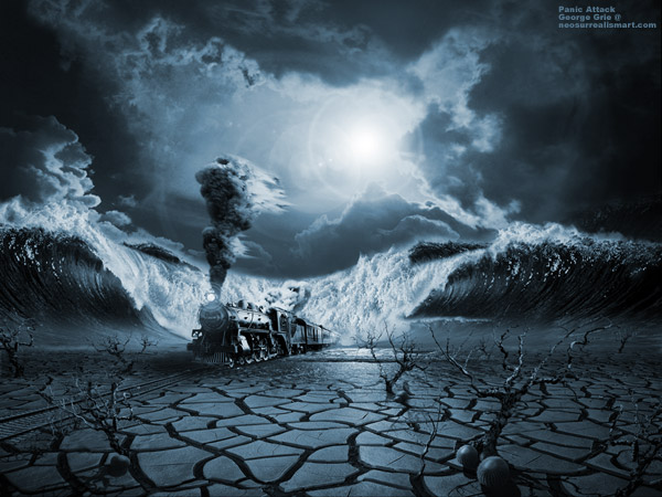 Panic Attack or Anxiety PTSD - 3D Art Modern Surrealism Pictures Limited 