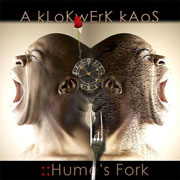 CD cover-art  A kLoKwErK kAoS, Hum's Fork USA Rock music band