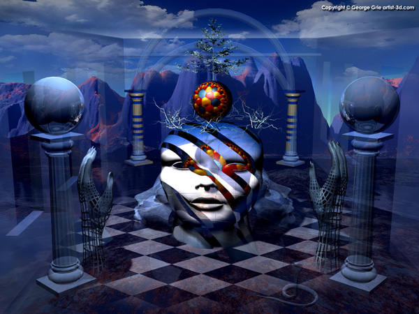 Unauthorized Obsession - 3D Art Fantasy Surrealism Pictures Limited Edition Prints by George Grie