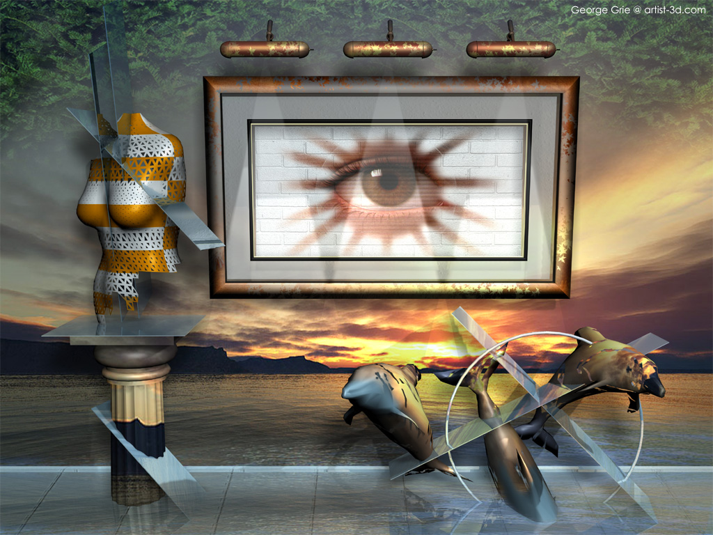 Tranquility of Deceptive Journeys surreal fantasy arts 3d shareware digital wallpapers