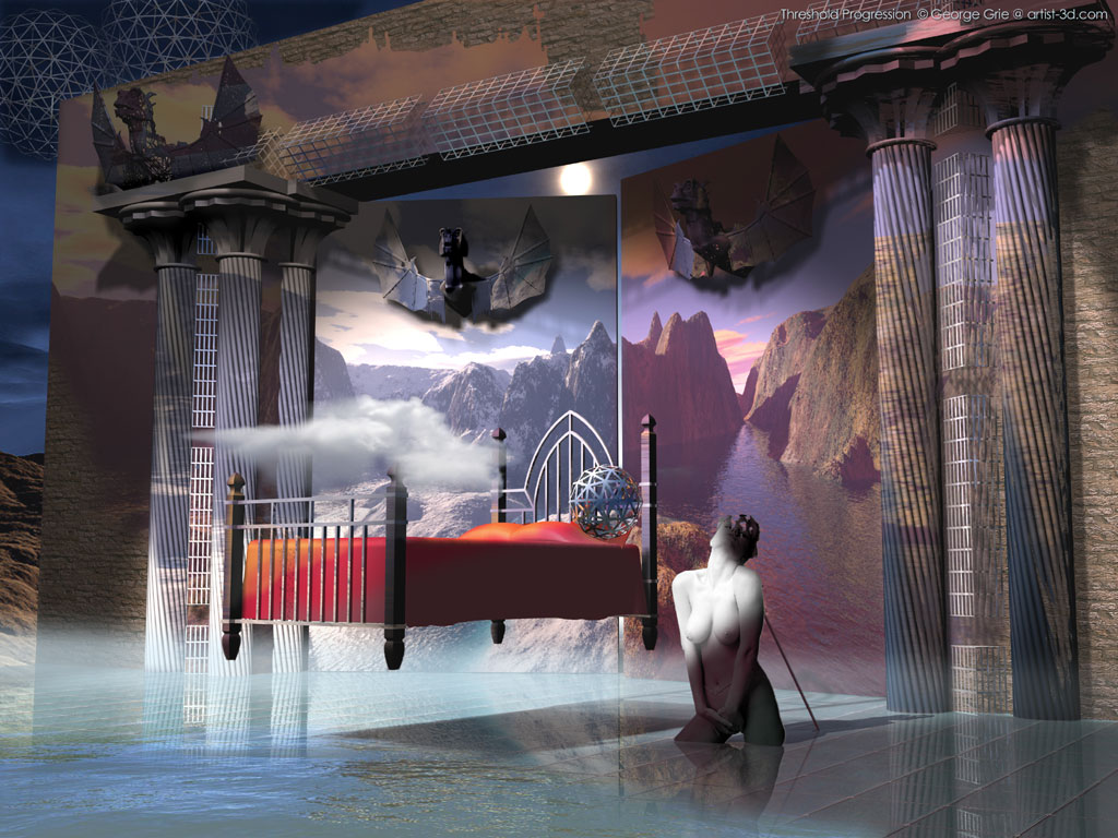 Threshold Progression surreal fantasy arts 3d shareware digital wallpapers