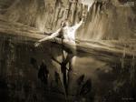 Ascension (Jesus Christ resurrection)- modern surrealism digital 3d art Prints